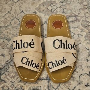 Chloe Tan and Black Sandals
